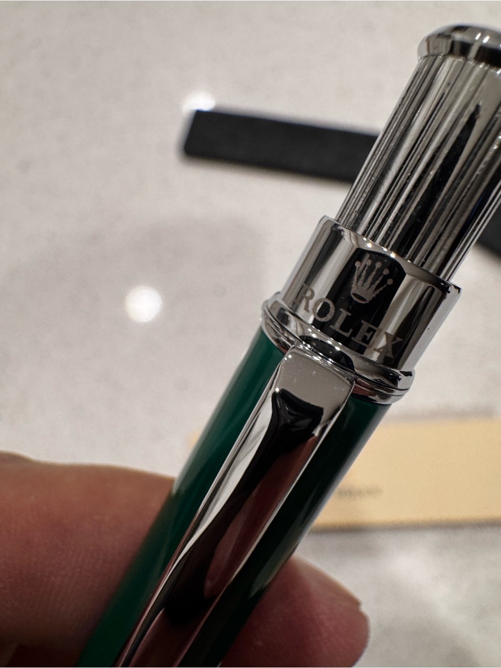 Authentic Rolex Green ballpoint pen - Picture 5 of 8